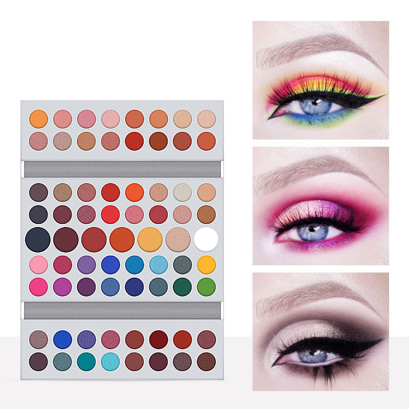 Dual-Purpose Makeup Palette For Matte Eyes And Face - KuzuSHOP