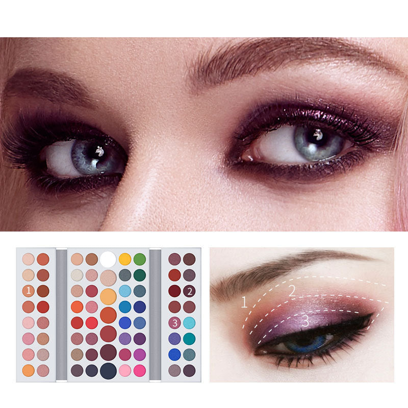 Dual-Purpose Makeup Palette For Matte Eyes And Face - KuzuSHOP