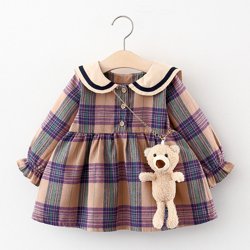 Baby Girl Spring And Autumn Long Sleeve Dress - KuzuSHOP