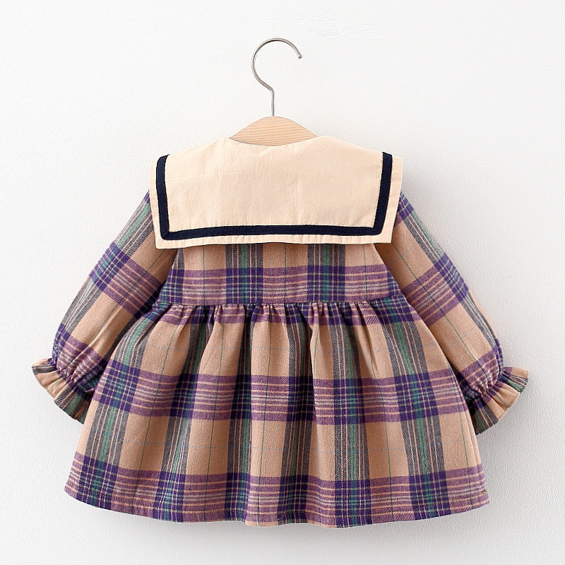 Baby Girl Spring And Autumn Long Sleeve Dress - KuzuSHOP