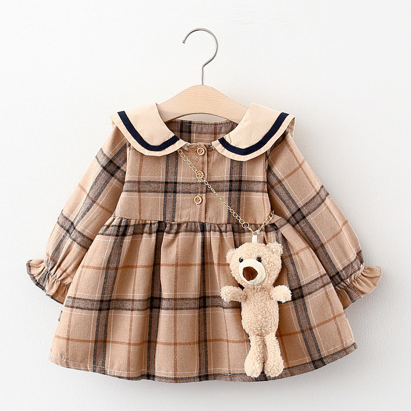 Baby Girl Spring And Autumn Long Sleeve Dress - KuzuSHOP
