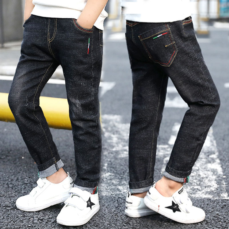 New Trendy Big Children's Pants Spring and Autumn Children's Trousers - KuzuSHOP