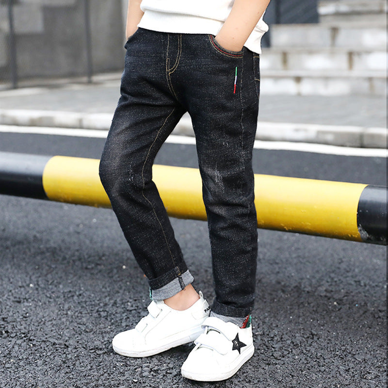 New Trendy Big Children's Pants Spring and Autumn Children's Trousers - KuzuSHOP