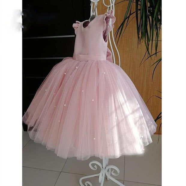 European And American Birthday Flower Girl Princess Dress Flower Girl Dress Girl long - KuzuSHOP