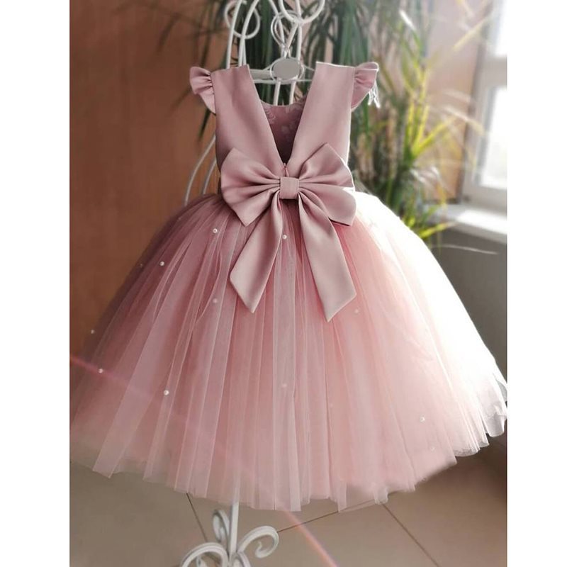 European And American Birthday Flower Girl Princess Dress Flower Girl Dress Girl long - KuzuSHOP