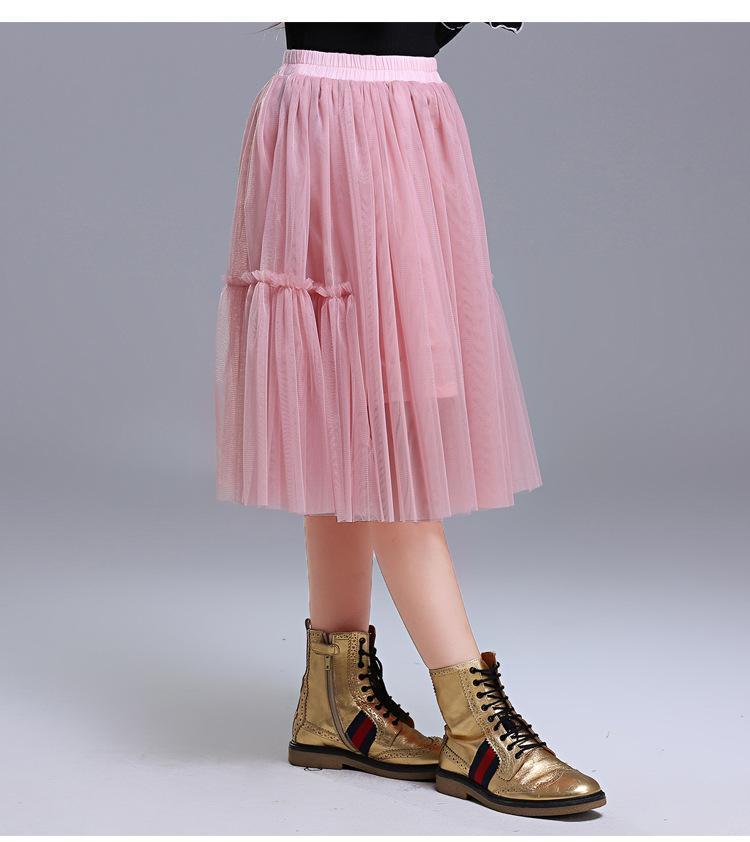 Girls All-match Net Yarn Princess Fluffy Skirt - KuzuSHOP