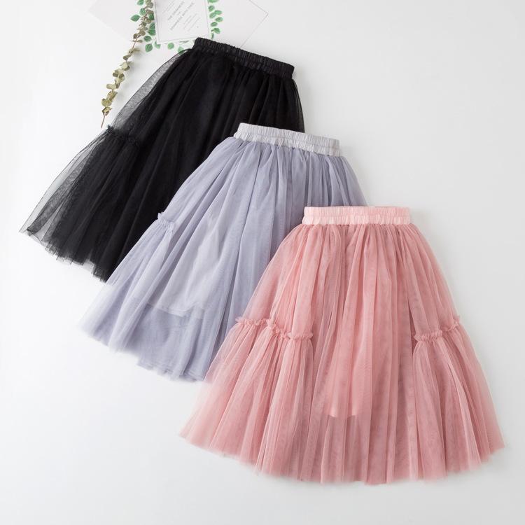 Girls All-match Net Yarn Princess Fluffy Skirt - KuzuSHOP