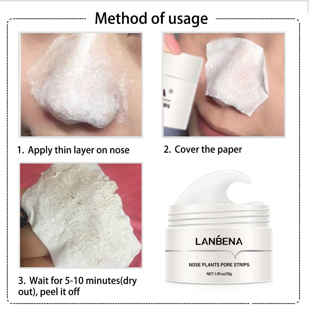 Blackhead Nasal Membrane Sucking Blackhead Tearing To Remove Acne - KuzuSHOP