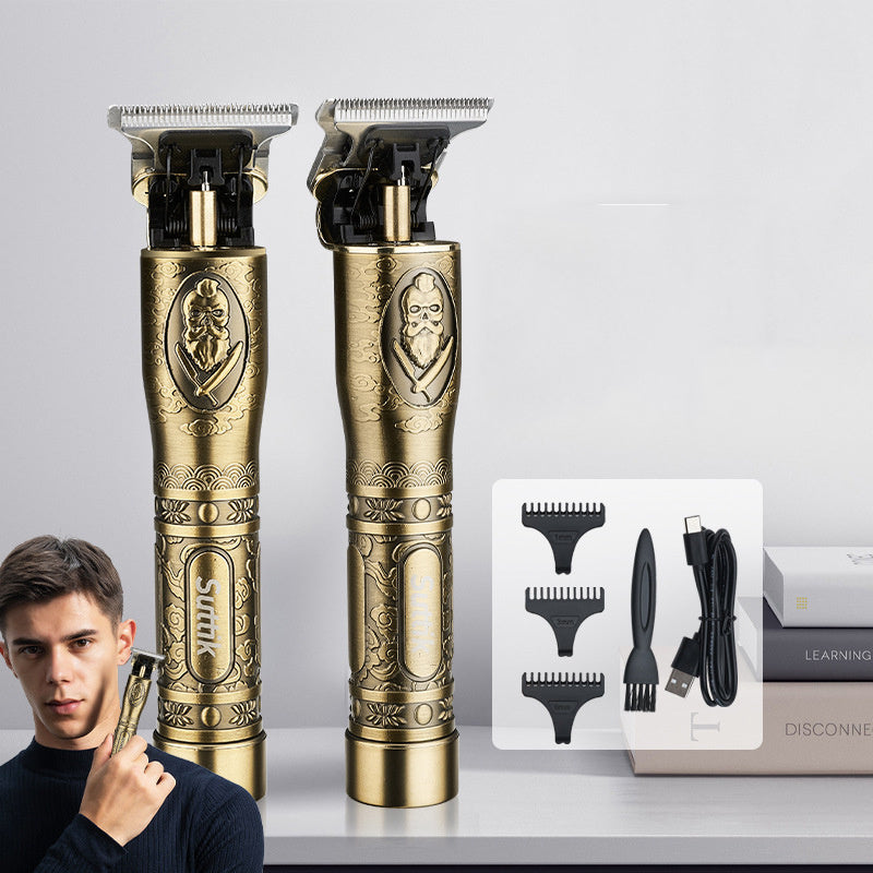 Vintage Engraving Electric Clipper Metal Hair Clipper - KuzuSHOP