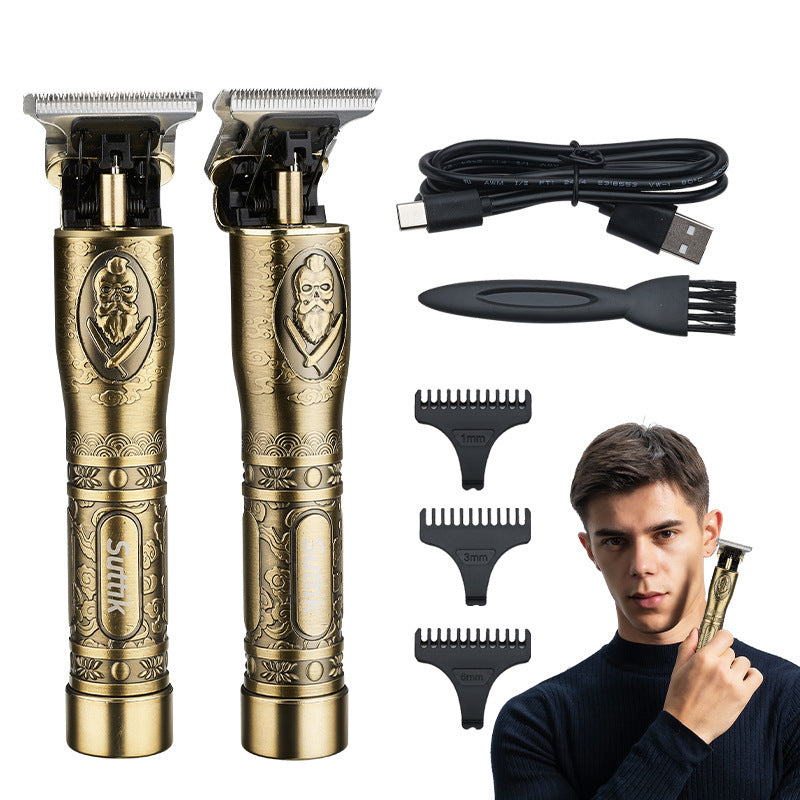 Vintage Engraving Electric Clipper Metal Hair Clipper - KuzuSHOP