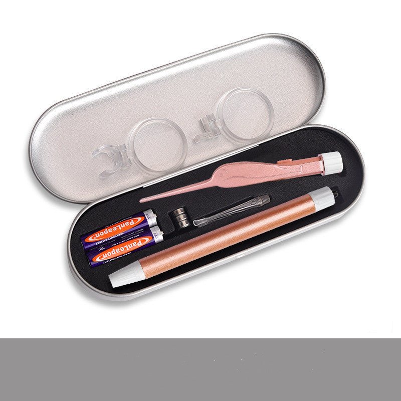 Ear Wax Removal Tool With Light Ear Pick Cleaner Kit For Kids And Adults, Earwax Spoon Digger & Tweezers For Ear Health Care Gift Set With Case - KuzuSHOP