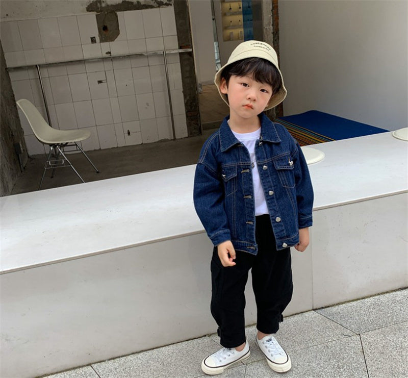 Xiaojiejia Boys Workwear Pants Autumn New Children's Casual Pants Trousers Medium And Small Kids - KuzuSHOP