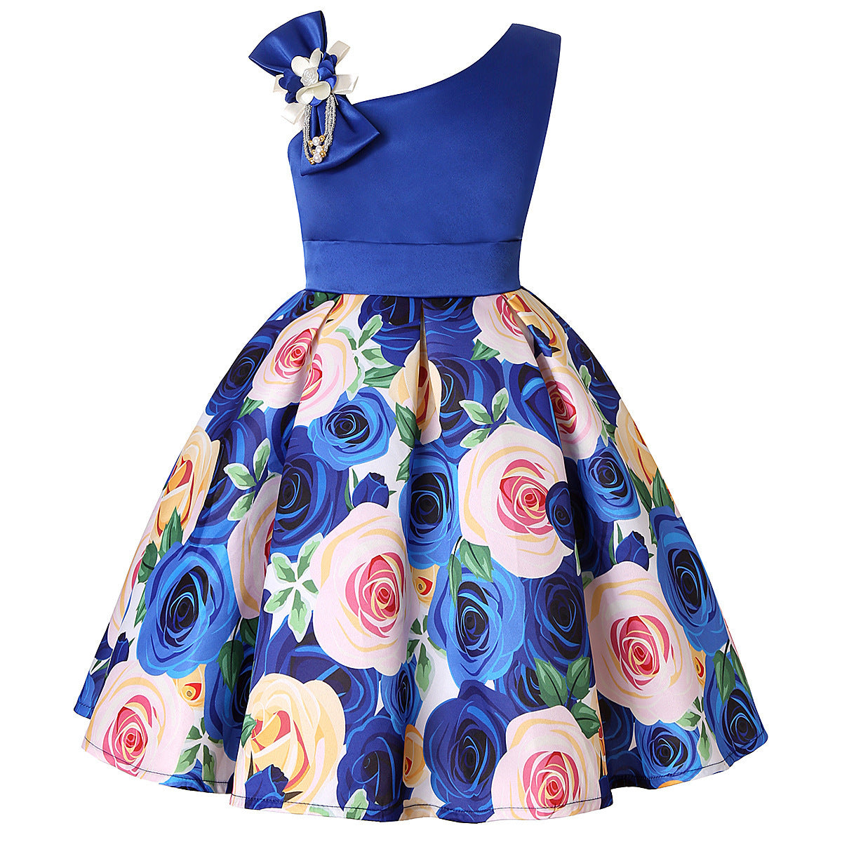 Girls' Dresses Girls' Princess Dresses Digital Print Children's Dresses - KuzuSHOP
