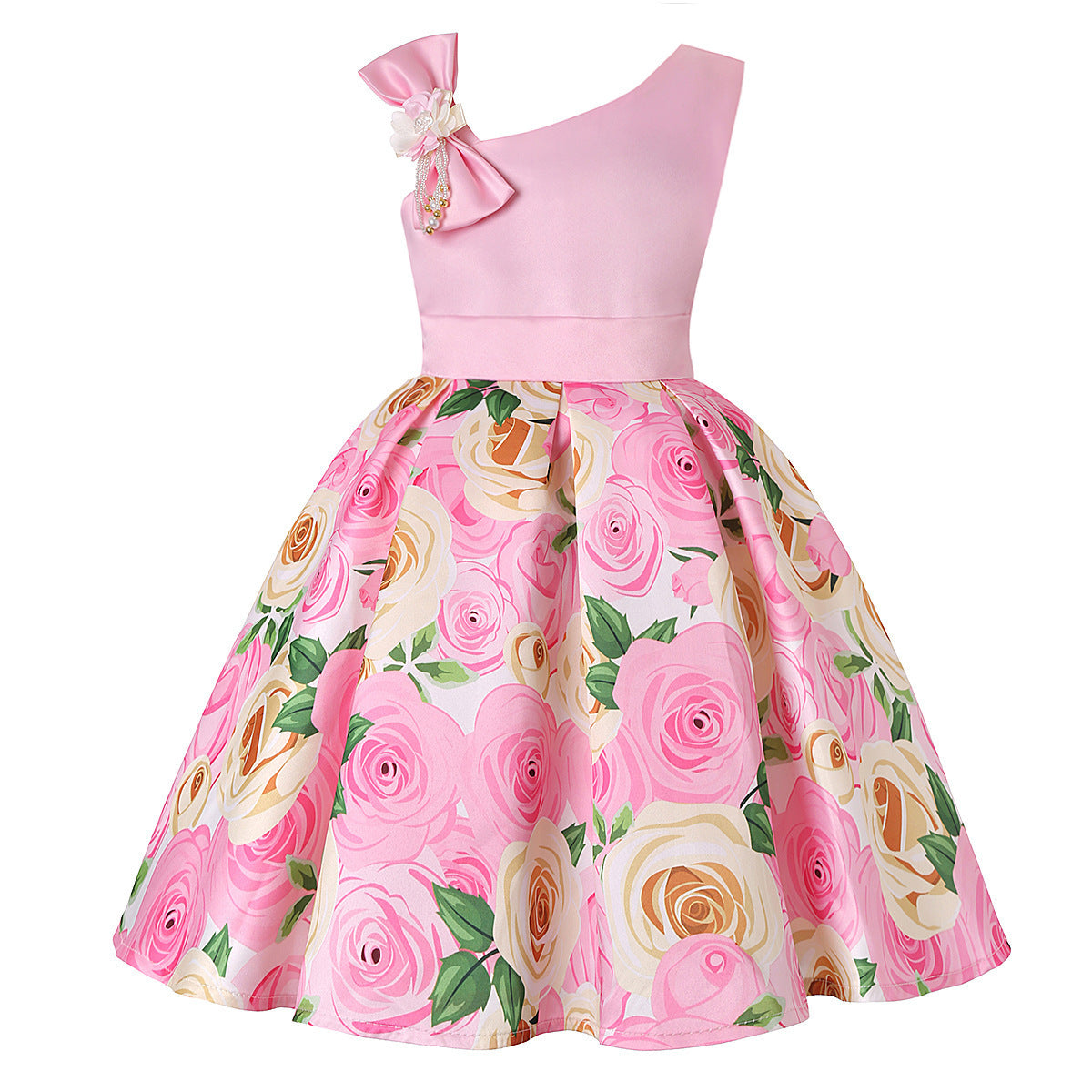 Girls' Dresses Girls' Princess Dresses Digital Print Children's Dresses - KuzuSHOP