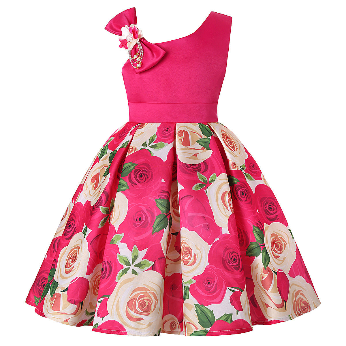 Girls' Dresses Girls' Princess Dresses Digital Print Children's Dresses - KuzuSHOP