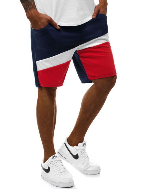 Colorblock Plus Size Casual Shorts Sweatpants - KuzuSHOP