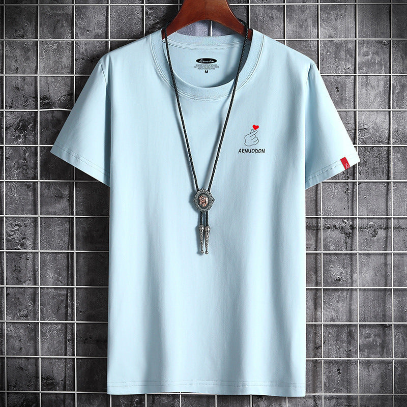 Short Sleeved T Shirt Men's Summer New Loose Short Sleeved - KuzuSHOP
