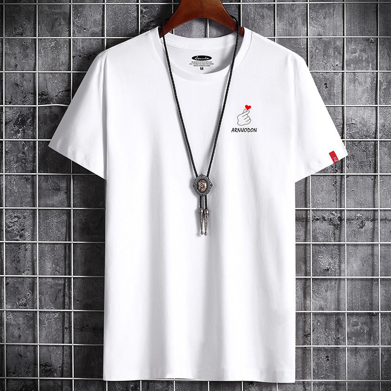 Short Sleeved T Shirt Men's Summer New Loose Short Sleeved - KuzuSHOP