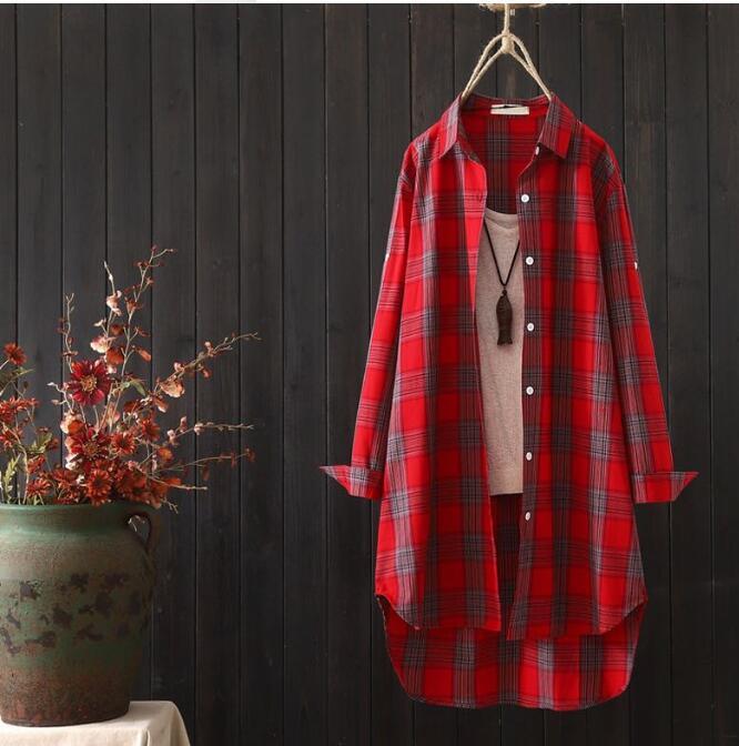 Long-sleeved Blouse Shirt Jacket Plus Size Women's Clothing - KuzuSHOP
