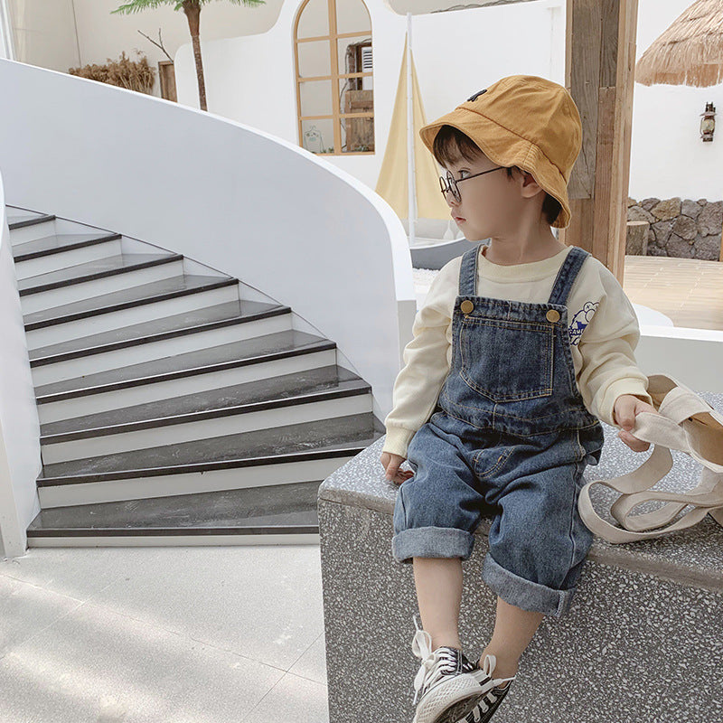 New Boys And Girls Denim Overalls - KuzuSHOP