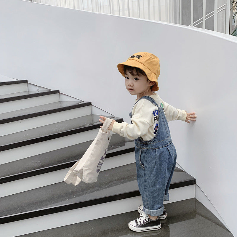 New Boys And Girls Denim Overalls - KuzuSHOP