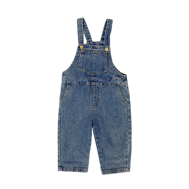 New Boys And Girls Denim Overalls - KuzuSHOP