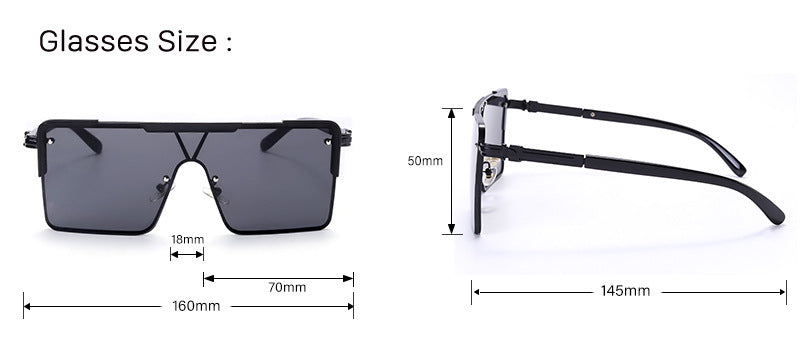 Sunglasses Men's Square Modern Sunglasses Glasses - KuzuSHOP