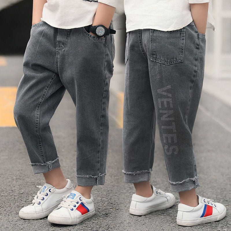 Children's Wear Boys Denim Pants Trend New Spring Fashion - KuzuSHOP