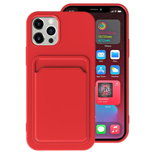 Compatible with Apple, Cross Border Suitable For Iphone12 Integrated Frosted Card Case Mobile Phone Shell Xr 11Tpu Card Soft Shell Spot E-Commerce - KuzuSHOP
