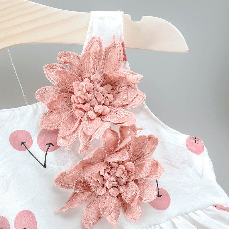 Girls Baby Cherry Dress - KuzuSHOP