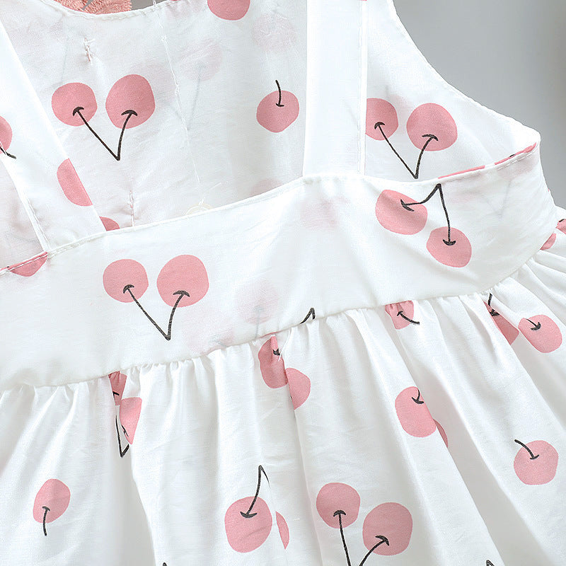 Girls Baby Cherry Dress - KuzuSHOP