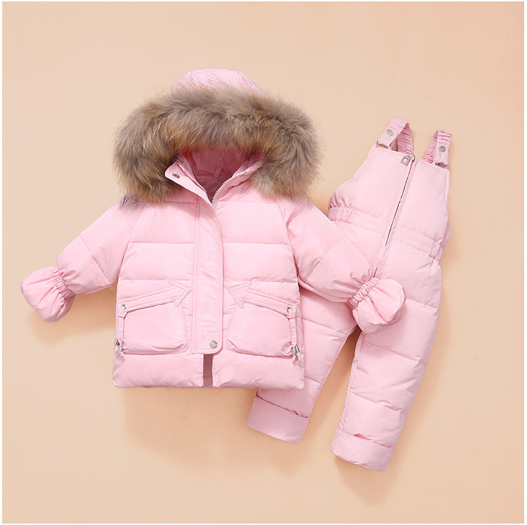 Children'S Down Jackets, Baby Down Suits, Two-Piece Winter Suits For Boys And Girls - KuzuSHOP