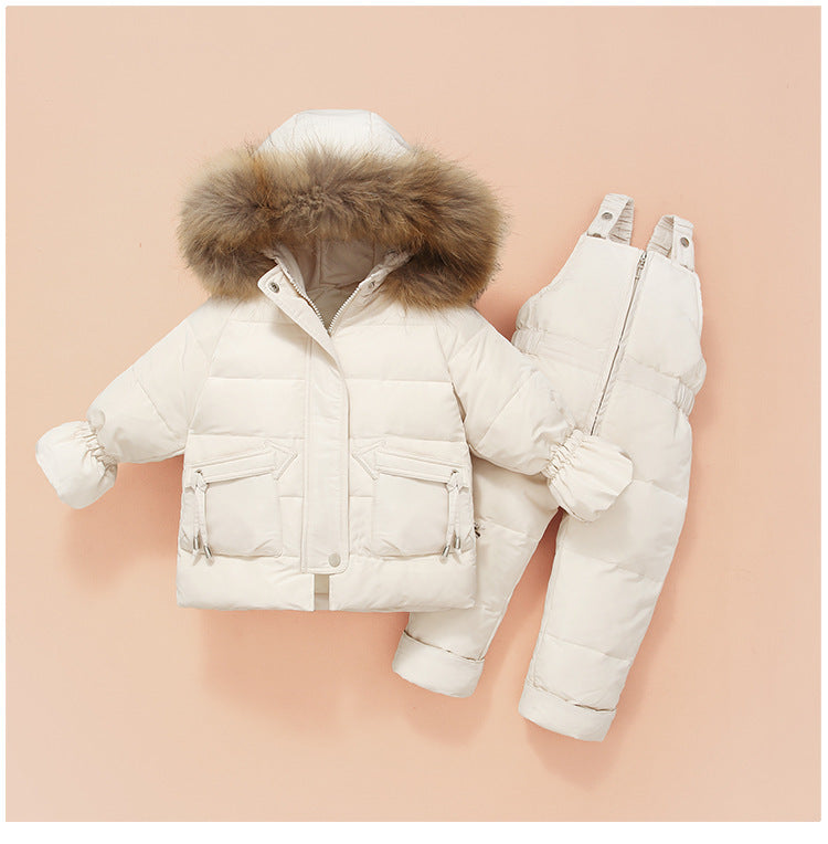 Children'S Down Jackets, Baby Down Suits, Two-Piece Winter Suits For Boys And Girls - KuzuSHOP