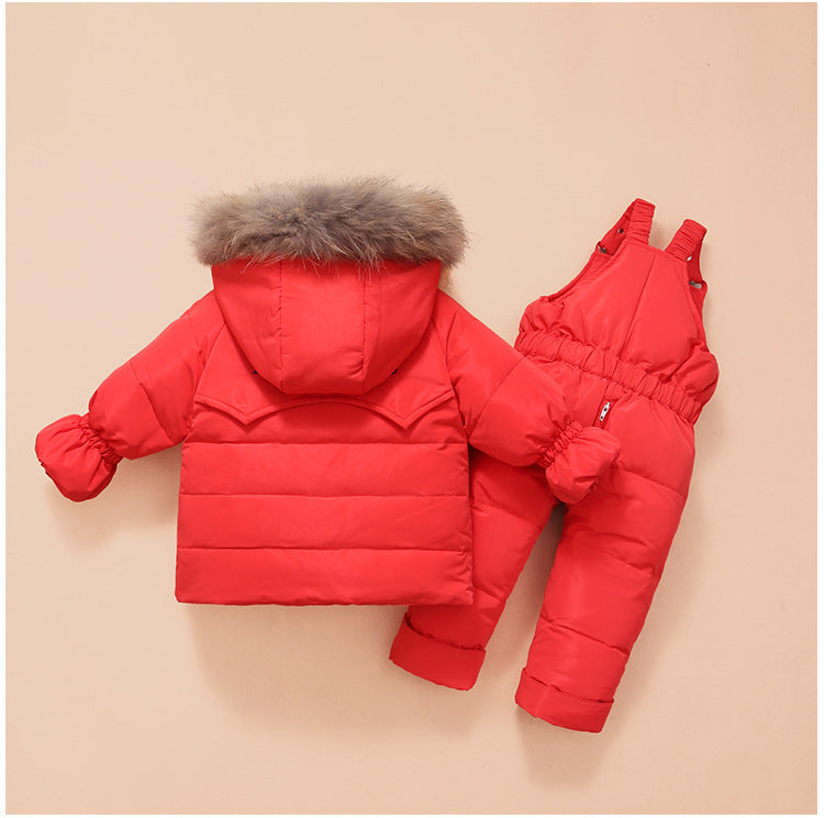 Children'S Down Jackets, Baby Down Suits, Two-Piece Winter Suits For Boys And Girls - KuzuSHOP