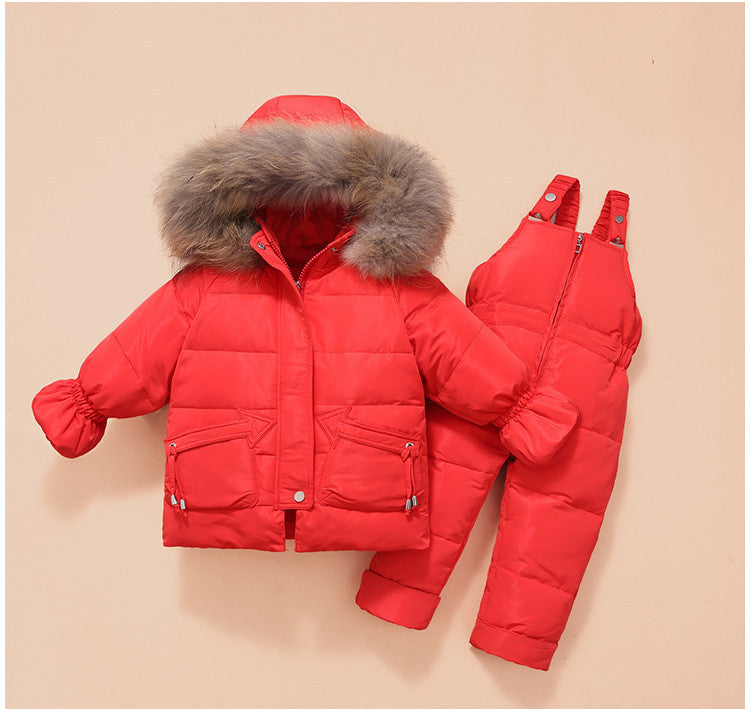 Children'S Down Jackets, Baby Down Suits, Two-Piece Winter Suits For Boys And Girls - KuzuSHOP