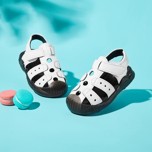 Girls Baby Soft Sole Boys Sandals Baotou Beach Shoes - KuzuSHOP