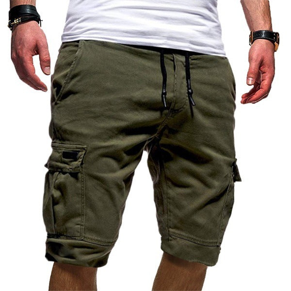 Men Casual Jogger Sports Cargo Shorts Military Combat Workout Gym Trousers Summer Mens Clothing - KuzuSHOP