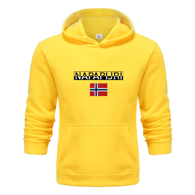 Printed Hoodie Casual Sports Sweatshirt Men's Fashion Sweatshirt Jacket - KuzuSHOP