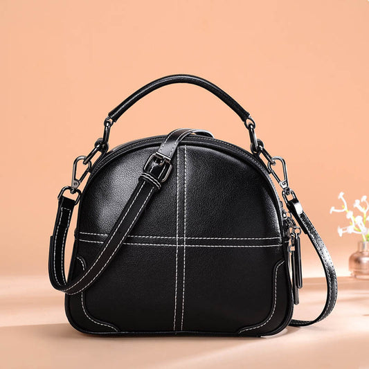 Fashion Simple Portable Leather Handbags - KuzuSHOP