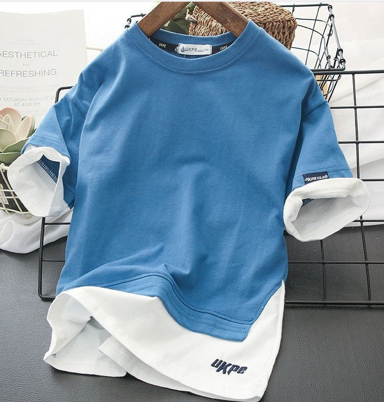 New Fake Two-Piece Upper Clothes Tide - KuzuSHOP