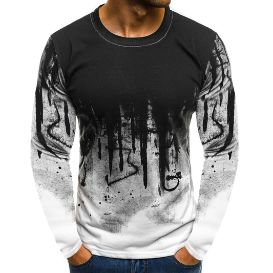 Fashion Men's Camouflage Color Pullover Long Sleeve - KuzuSHOP