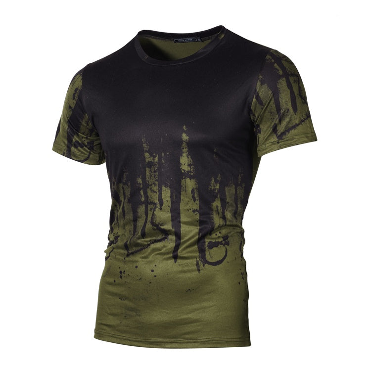 Fashion Men's Camouflage Color Pullover Long Sleeve