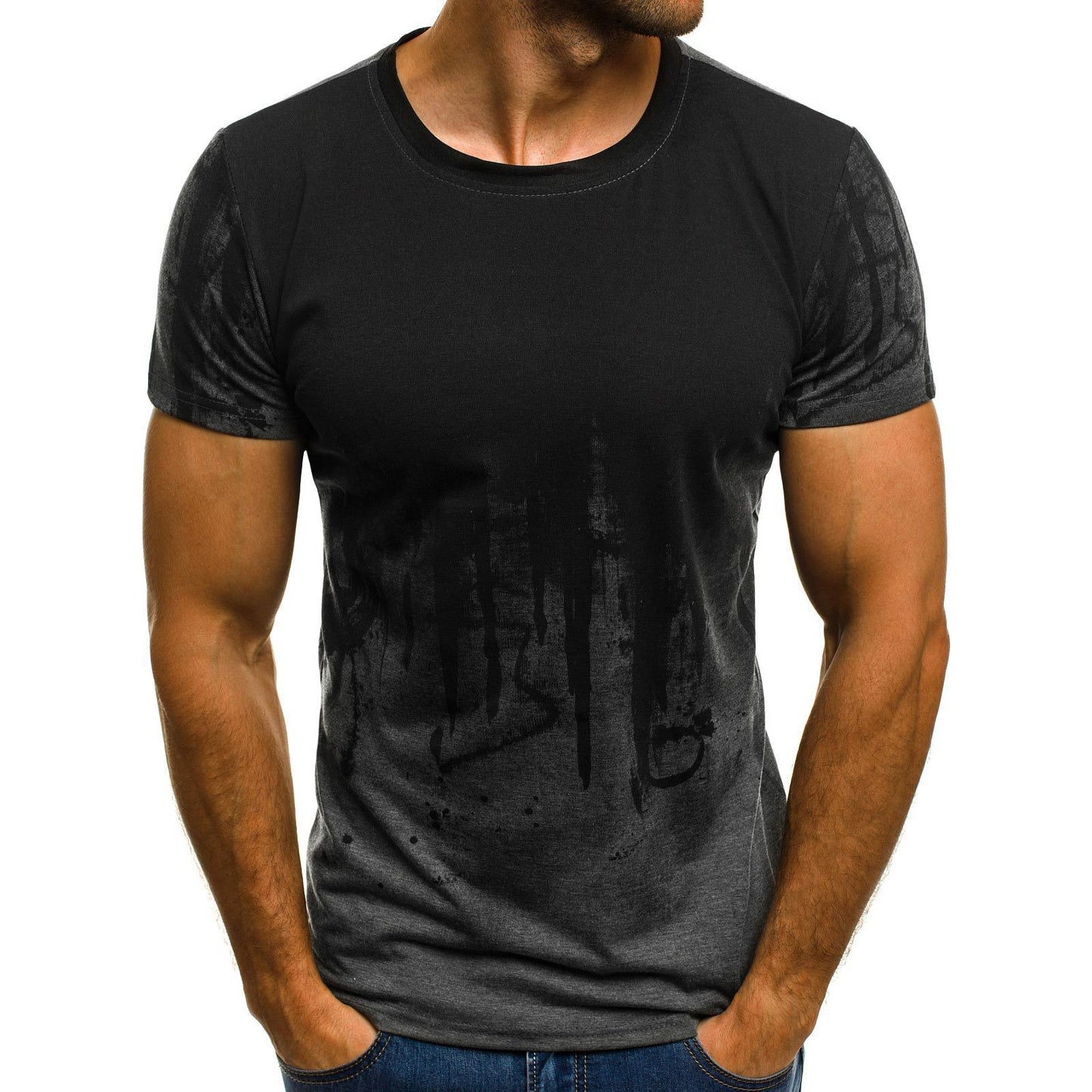 Fashion Men's Camouflage Color Pullover Long Sleeve