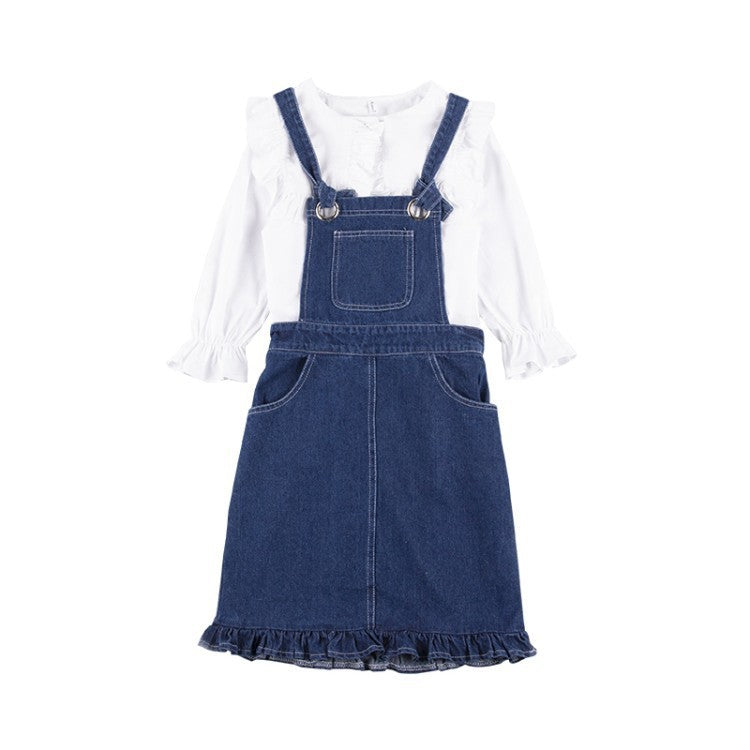 Girls' Super Western Style Suit Skirt Autumn Clothes - KuzuSHOP