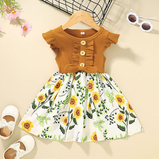 Toddler Kids Baby Girls Clothes Summer Girls Dress - KuzuSHOP