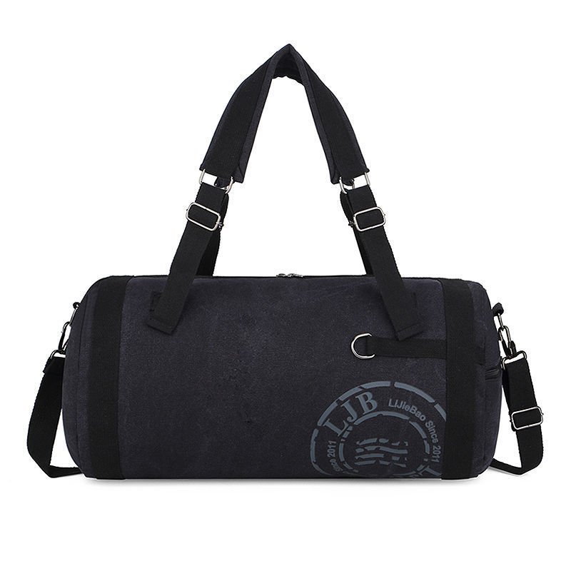 Canvas Large-Capacity Male And Female Students Portable Travel Shoulder Bag Luggage Bag Short-Distance Travel Bag Sports Gym Bag - KuzuSHOP