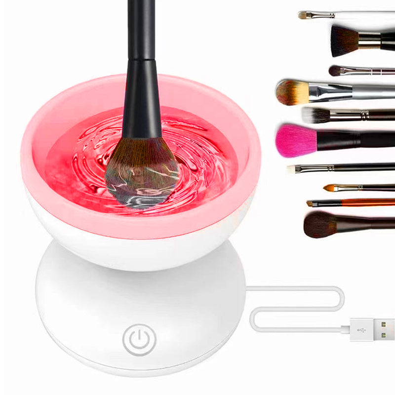 Portable USB Makeup Brush Cleaner Machine Electric Cosmetic Brush Cleaning Washing Tools Automatic Clean Makeup Brushes - KuzuSHOP