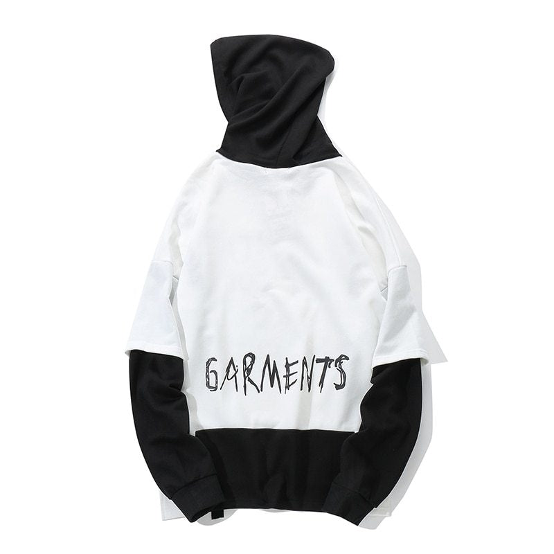 Autumn Men Graffiti Oversize Hoodies Hip-hop Round Neck Cotton Hoodie - KuzuSHOP