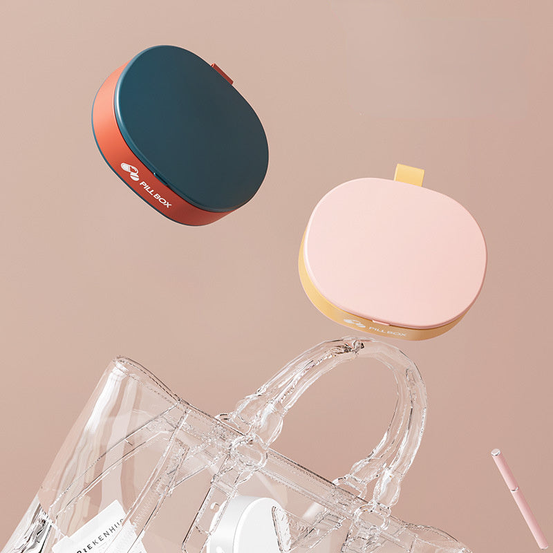 Pill Case Portable Small Weekly Travel Pill Organizer Portable Pocket Pill Box Pill Case For Tablets 6 Gird Medicine Pill's Organizer Drug Capsule Plastic Storage Box Divider Weekly Travel Pill Cutter - KuzuSHOP