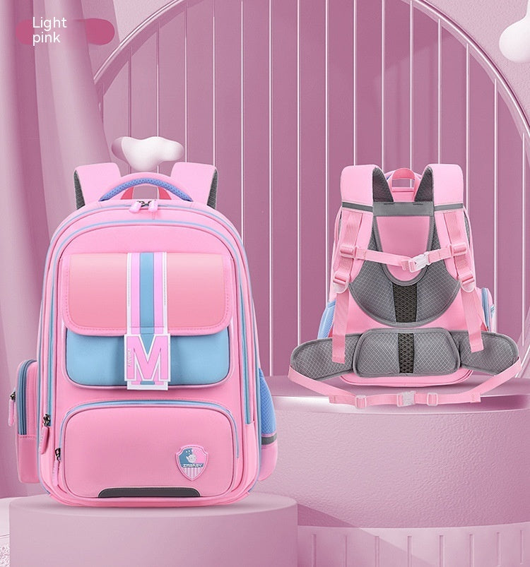 Baby Burden Relief Spine Protection Primary School Student Schoolbag Large Capacity Lightweight Children Backpack - KuzuSHOP